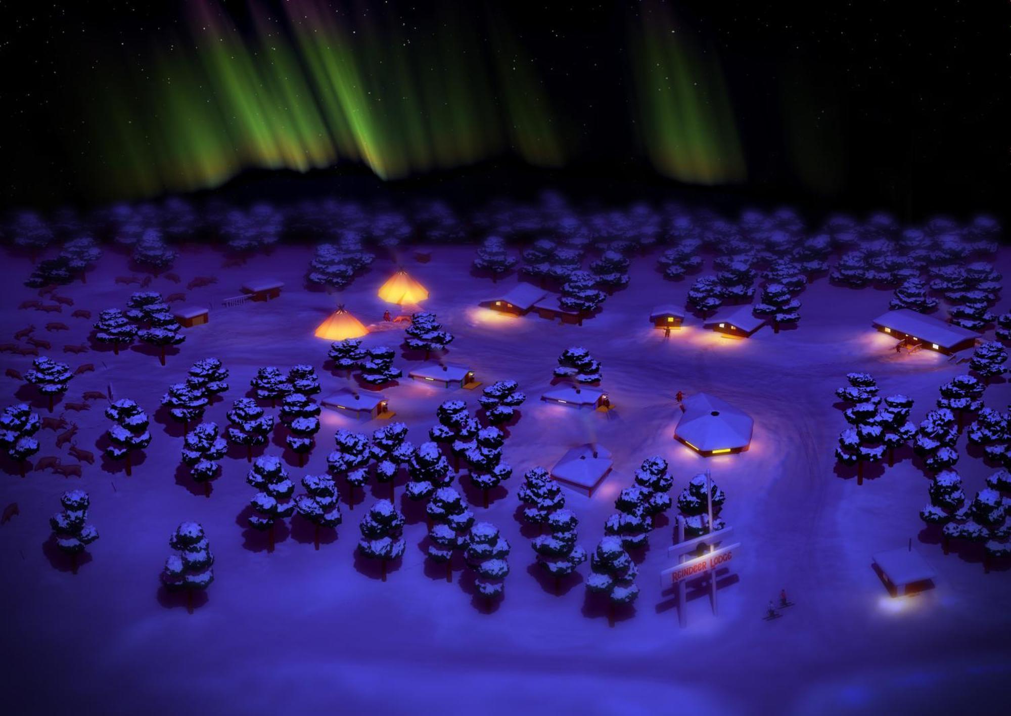 Jukkasjärvi Reindeer Lodge מראה חיצוני תמונה